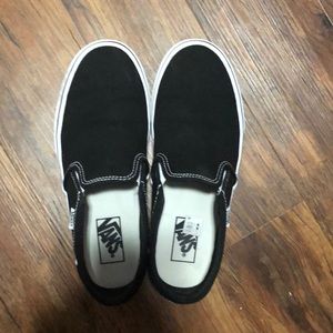 Black slip on vans